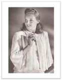 #0131 JEAN BEDJACKED VINTAGE KNITTING PATTERN (Single Patterns)