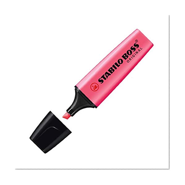 Surligneur - STABILO BOSS ORIGINAL - Lot de 10 surligneurs - Rose