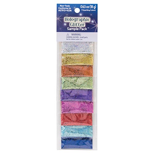 Advantus 6654-97 Glitter Sample Set, Multi-Colour, 2 kg, Pack of 9