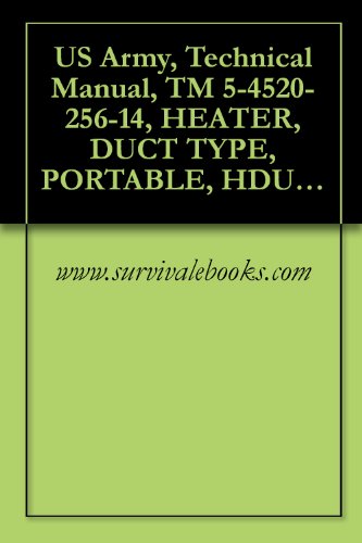 US Army, Technical Manual, TM 5-4520-256-14, HEATER, DUCT TYPE, PORTABLE, HDU-36/E, 120,000 BTU, MODEL H82, (NSN 4520-01-254-8548) AND H83, (4520-01-332-2394)