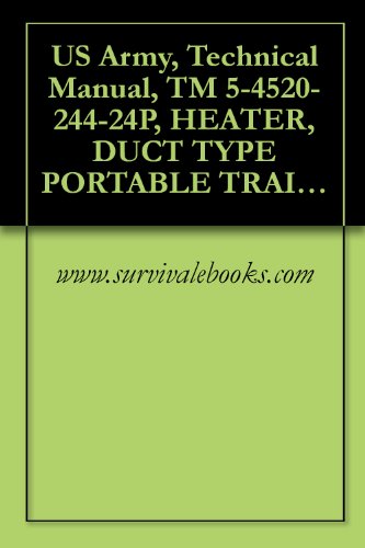 US Army, Technical Manual, TM 5-4520-244-24P, HEATER, DUCT TYPE PORTABLE TRAILER MTD, 400,000 BTU/HR FIESTA MODEL FC-400-1, (NSN 4520-01-071-7191), military