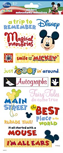 Book Cover Sandylion Themepark Phrase Clear Sticker, 5.5 by 12-Inch