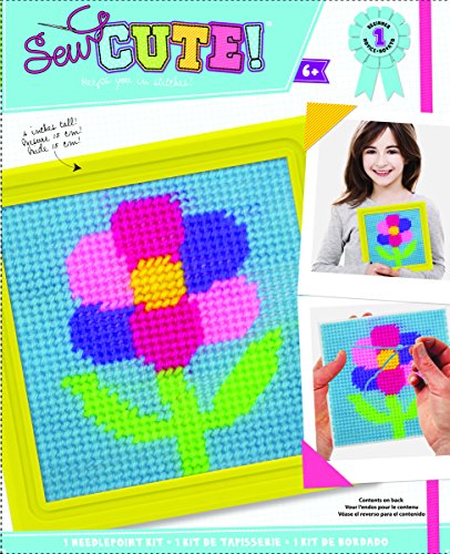 Colorbok 2347TA Learn to Sew Needlepoint Kit, Flower