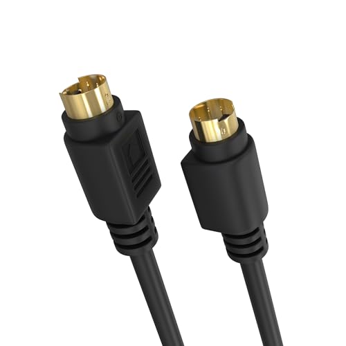 Cmple - S-Video Cable Gold-Plated (SVHS) 4-PIN SVideo Cord - 6 Feet