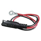 Schumacher Electric 18-Inch Ring Connection Cable, for Car Battery Chargers and Maintainers, Quick Connect, for Motorcycle, Power Sport, and Lawn Tractor Batteries, WM-12
