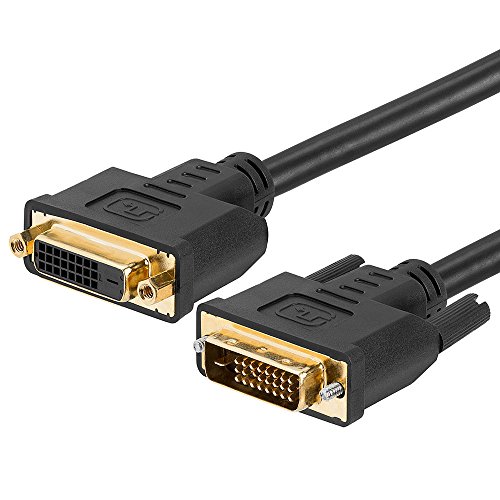 Cmple - DVI D Dual Link Extension M/F Cable -15 Feet (Gold Plated)