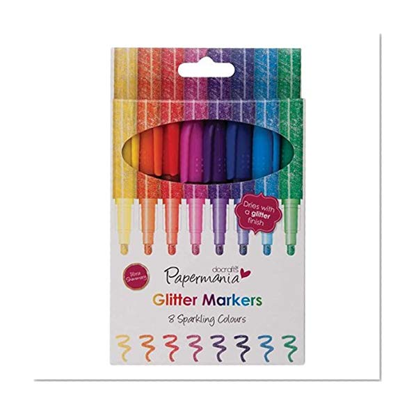 docrafts Lot de 8 marqueurs à Paillettes
