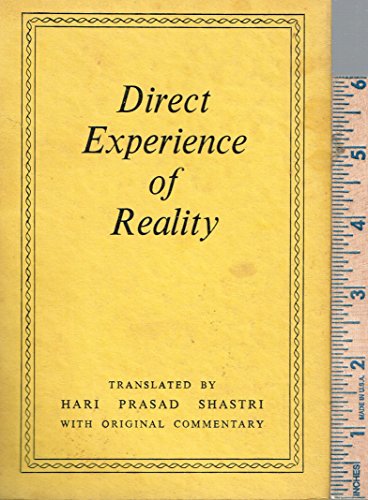 Direct experience of reality