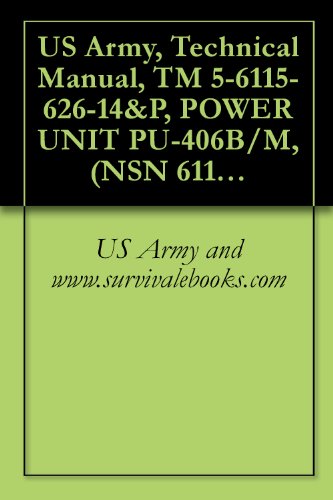 US Army, Technical Manual, TM 5-6115-626-14&P, POWER UNIT PU-406B/M, (NSN 6115-00-394-9576), MEP-005A 30 KW 60 HZ GENERATOR SET M200A1 2-WHEEL4-TIRE, MODIFIED