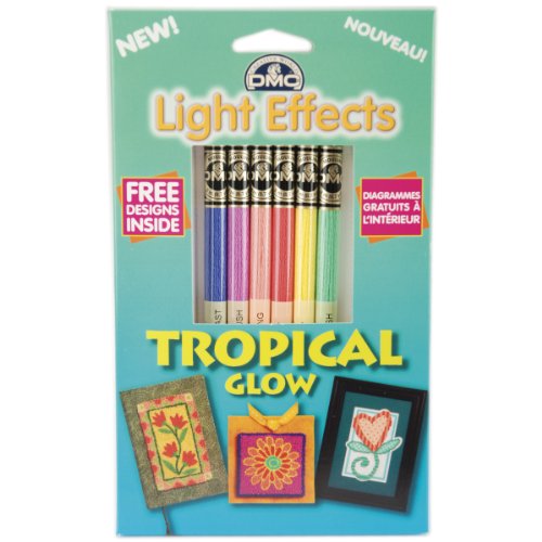 DMC 317WPK8 Light Effects Polyester Embroidery Floss, 8.7-Yard, Blended Favorites