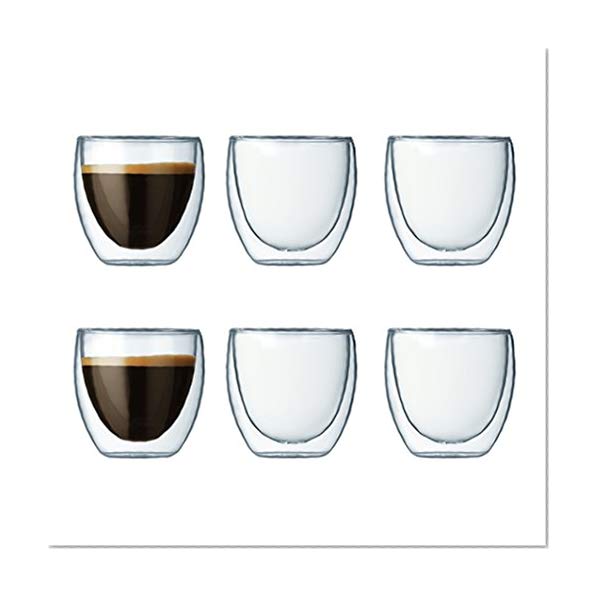 Bodum - 4557-10-12 - Pavina - Coffret de 6 Verres Double Paroi - 8 cl