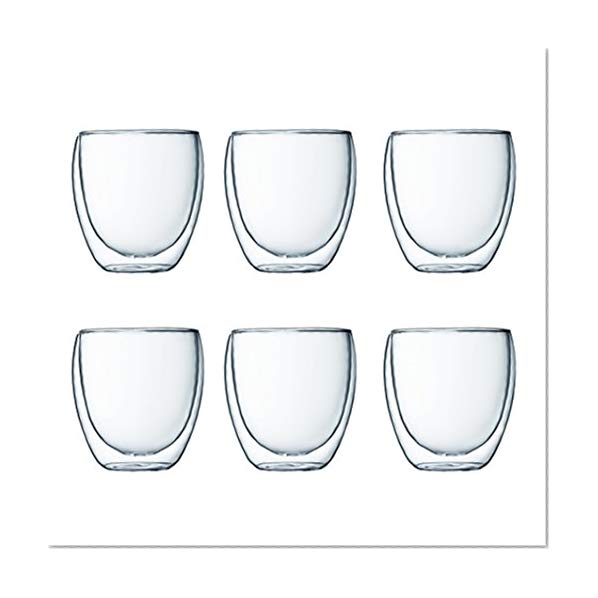 Bodum - 4558-10-12 - Pavina - Coffret de 6 Verres Double Paroi - 25 cl
