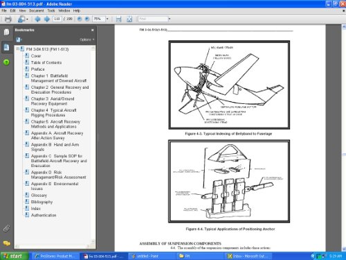 Battlefield Recovery And Evacuation Of Aircraft - U.S. Army Field Manual FM 3-04.513 - 2000 Edition (SS FM 1-513) on CD-ROM