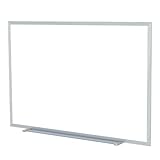 Ghent 4.5" x 10.5" Alum Frame Painted Steel Magnetic Whiteboard, 1 Marker, 1 Eraser
