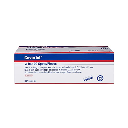 Coverlet Round Spot Fabric Bandages (Box of 100)
