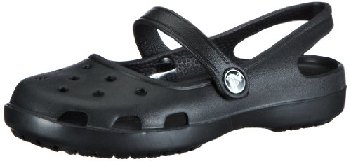 Crocs Women's Shayna Mary Jane Clog,Black,10 M US
