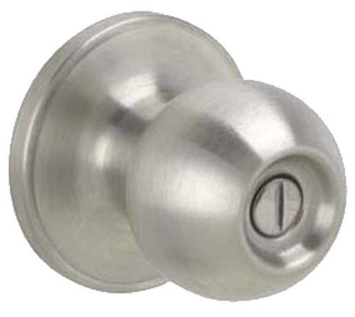Schlage, Satin Nickel Dexter J40CNA619 Corona Bed and Bath Knob, Size