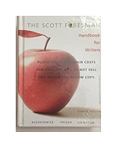 Instructor Review Copy: The Scott Foresman Handbook for Writers (8th Edition) (MyCompLab Series)