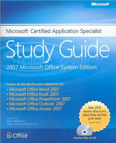 J.Preppernau'sThe Microsoft Certified Application Specialist Study Guide [Perfect Paperback]2008)