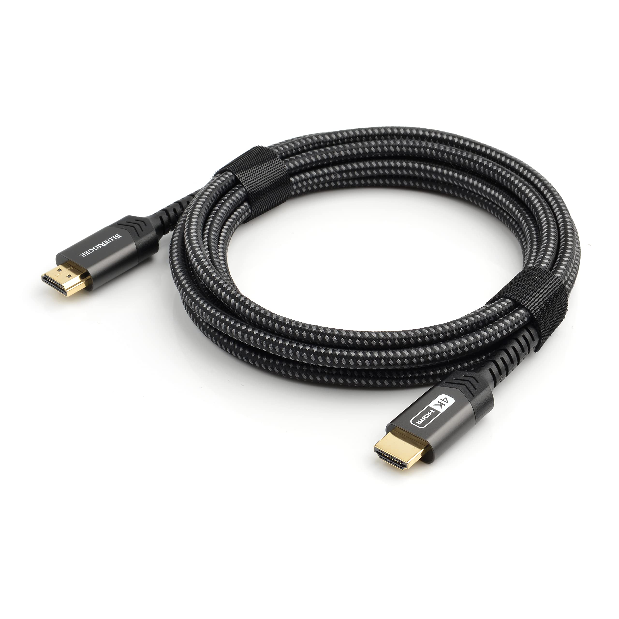 BlueRigger 4K HDMI Cable (4K 60Hz HDR, High Speed 18 Gbps, Nylon Braided Cord) - Compatible with PS5, PS4, PS3, Xbox, Roku, Apple TV, HDTV, Blu-ray, PC (10FT)