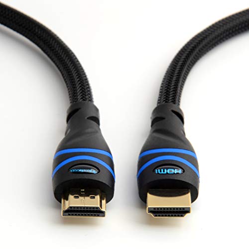 BlueRigger 4K HDMI Cable (25 Feet, Black,4K 60Hz, High Speed, Nylon Braided)