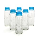 Aquasana AQ-6005 18-Ounce Glass Water Bottles, 6-Pack