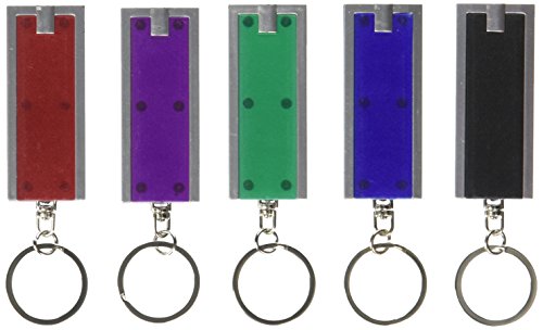 BlastCase Mini LED Flashlight Key Chain - 12 Pack (Colors May Vary)