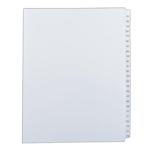 Avery 82189Â DividerÂ â€“Â Dividers, Letter, White)