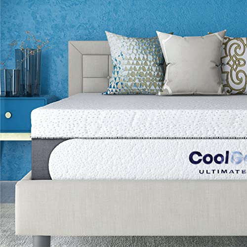 Book Cover Classic Brands Cool Gel Memory Foam 14-Inch Mattress with 2 BONUS Pillows | CertiPUR-US Certified | Bed-in-a-Box, Queen