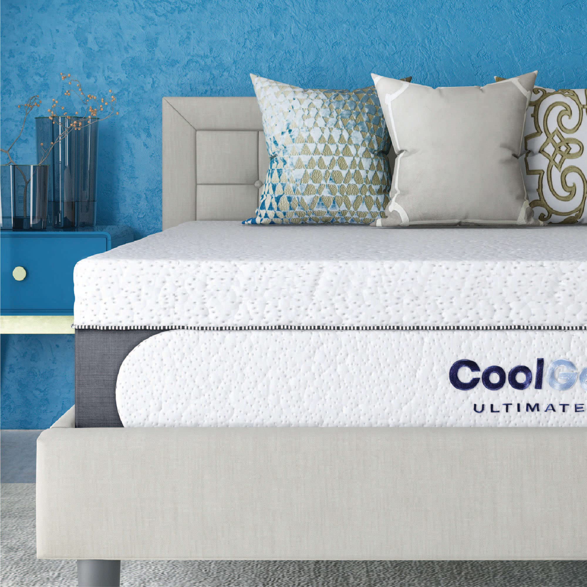 Classic Brands Cool Gel Memory Foam 14-Inch Mattress with Bonus Pillows | CertiPUR-US Certified | Bed-in-a-Box, Full Full classic Cool Gel