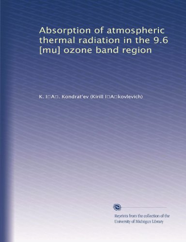 Absorption of atmospheric thermal radiation in the 9.6 [mu] ozone band region