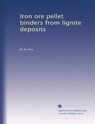 Iron ore pellet binders from lignite deposits