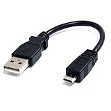 StarTech.com 6in Micro USB Cable - A to Micro B - USB to Micro B - USB 2.0 A Male to USB 2.0 Micro-B Male - 6-inches - Black (UUSBHAUB6IN)
