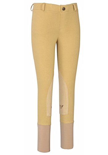 TuffRider Girl's Starter Lowrise Pull-On Breech, Light Tan, 10