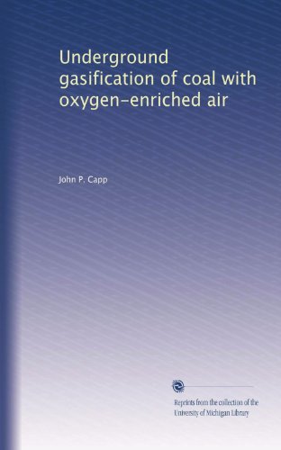 Underground gasification of coal with oxygen-enriched air