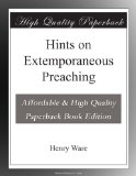 Hints on Extemporaneous Preaching