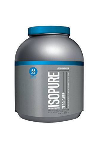 Isopure Zero Carb, Keto Friendly Protein Powder, 100% Whey Protein Isolate, Flavor: Creamy Vanilla, 4.5 Pounds