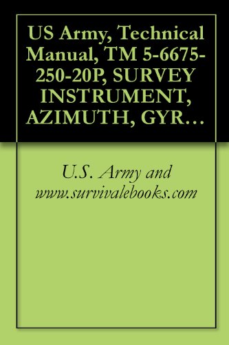 US Army, Technical Manual, TM 5-6675-250-20P, SURVEY INSTRUMENT, AZIMUTH, GYRO, LIGHTWEIGHT, (LEAR-SIEGLER INC AG-8 AND AG-8A), (NSN 6675-00-062-8579)