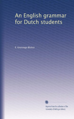 An English grammar for Dutch students