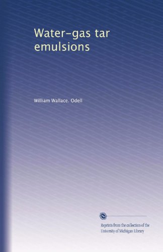 Water-gas tar emulsions