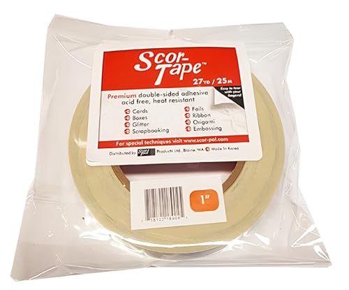 Scor-Pal Scor-Tape-1 inch x 27 Yard, 1" x27yd