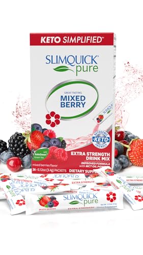 Slimquick Ultra Fat Burner Mixed Berry Powder, 26-Count