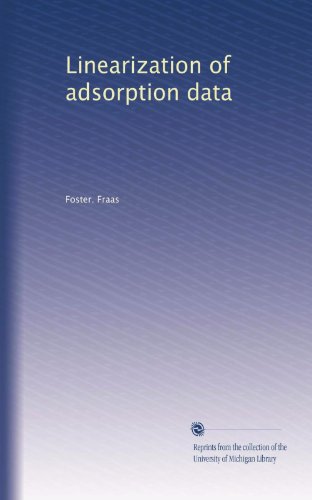 Linearization of adsorption data