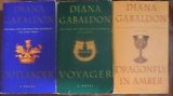 Set of 3 Outlander Series Novels: Voyager, Drums of Autumn & The Fiery Cross (Full size paperbacks)
