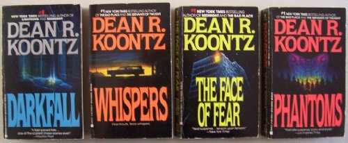 Lot of 4 Dean Koontz paperbacks: Darkfall, Whispers, The Face of Fear, Phantoms