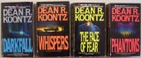 Lot of 4 Dean Koontz paperbacks: Darkfall, Whispers, The Face of Fear, Phantoms