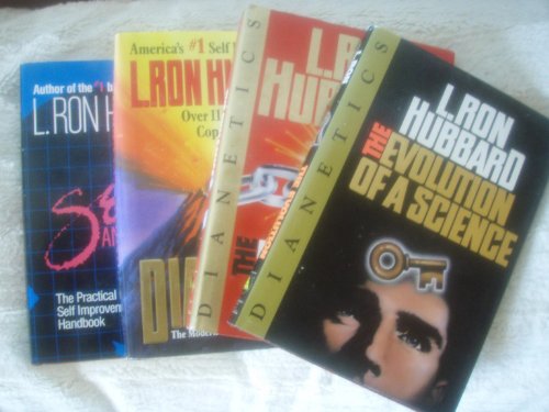 Set of 4 Ron Hubbard Books: "Self Analysis", "Dianetics", "The Dynamics of Life" & "The Evolution of a Science"