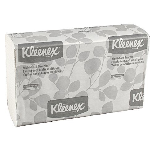 Kleenex 02046 Multi-Fold Paper Towels, Convenience, 9 1/5x9 2/5, White, 150 per Pack (Case of 8 Packs)