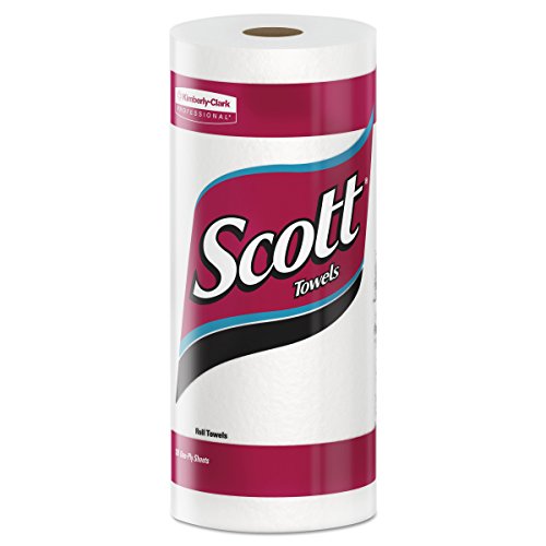 Scott 13608 Kitchen Roll Towels, 11 x 8 39/50, 96 per Roll (Case of 15 Rolls)