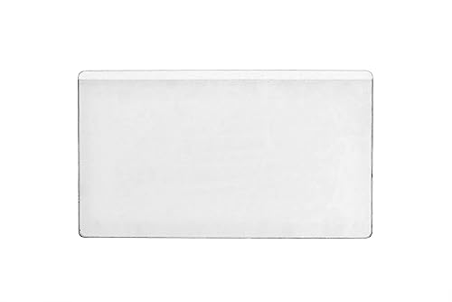Durable 801919 Pocketfix self-adhesive pockets for insertion labels, bags of 10 pieces, 105 x 65 mm, 101 x 61 mm, transparent